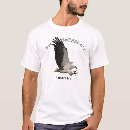 Fliegen erwachsener Meer-Eagle T - Shirt (Vorderseite)