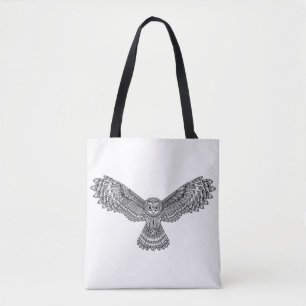 Fliegen-Eule Zendoodle 2 Tasche