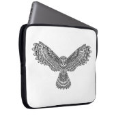 Fliegen-Eule Zendoodle Laptopschutzhülle (Vorne Rechts)