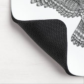 Fliegen-Eule Zendoodle Mousepad (Ecke)