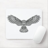 Fliegen-Eule Zendoodle Mousepad (Mit Mouse)