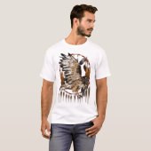 Fliegen-Falke Dreamcatcher Shirt (Vorne ganz)