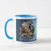 Fliegen-Falke Dreamcatcher Tasse (Links)