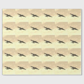 Fliegen-Festung im Flug Geschenkpapier (Flach)