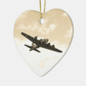 Fliegen-Festung im Flug Keramik Ornament (Links)