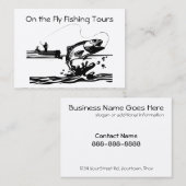 Fliegen-Fischen auf See-leitenden Visitenkarte (Vorne/Hinten)
