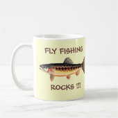 FLIEGEN-FISCHEN-FELSEN KAFFEETASSE (Links)