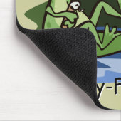 Fliegen-Fischen-Frosch Mousepad (Ecke)