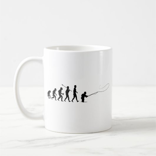 Fliegen-Fischen Kaffeetasse (Links)