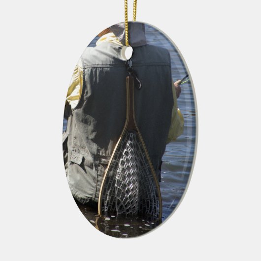 Fliegen-Fischen Keramikornament (Links)