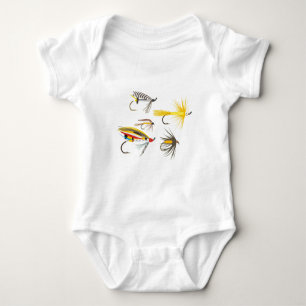 Fliegen-Fischen-Köder Baby Strampler