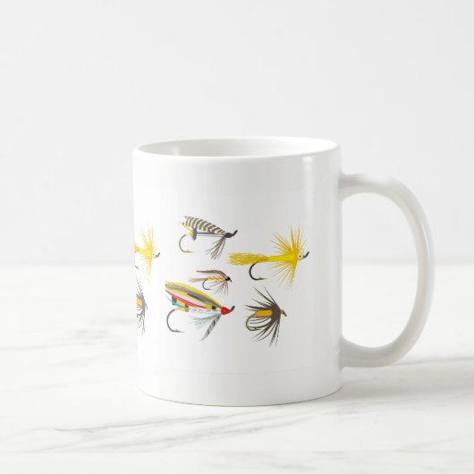 Fliegen-Fischen-Köder Kaffeetasse (Rechts)
