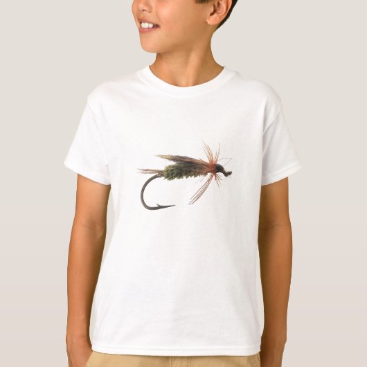 Fliegen-Fischen-Köder T-Shirt (Vorderseite)