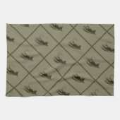 Fliegen-Fischen-Kunst Geschirrtuch (Horizontal)