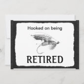 Fliegen-Fischen-Ruhestands-Feier Einladung (Rückseite)