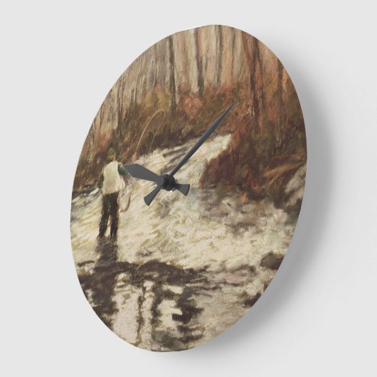Fliegen-Fischen-runde Uhr (Winkel)