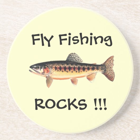 Fliegen-Fischen schaukelt Untersetzer (Vorne)