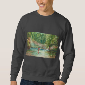 Fliegen-Fischen Sweatshirt