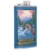 Fliegen-Fischen-Szene - Berg Adams, Washington Flachmann (Rechts)