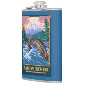 Fliegen-Fischen-Szene - Sandy-Fluss, Oregon Flachmann (Links)