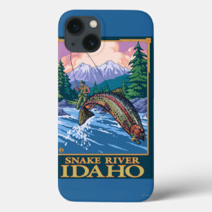 Fliegen-Fischen-Szene - Snake River, Idaho Case-Mate iPhone Hülle