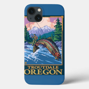 Fliegen-Fischen-Szene - Troutdale, Oregon iPhone 13 Hülle