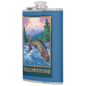 Fliegen-Fischen-Szene - Yellowstone Nationalpark Flachmann (Links)