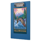 Fliegen-Fischen-Szene - Yellowstone Nationalpark Klemmbrett (Links)
