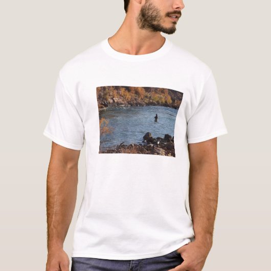 Fliegen-Fischen-T - Shirt (Vorderseite)