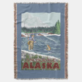 Fliegen-Fischer - Anchorage, Alaska Decke (Vorderseite Vertikal)