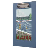 Fliegen-Fischer - Anchorage, Alaska Klemmbrett (Links)