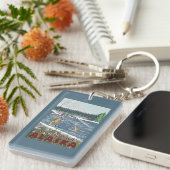 Fliegen-Fischer - Anchorage, Alaska Schlüsselanhänger (Vorderseite rechts)