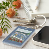 Fliegen-Fischer - Anchorage, Alaska Schlüsselanhänger (Vorderseite rechts)