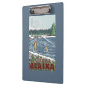 Fliegen-Fischer - Cordova, Alaska Klemmbrett (Links)