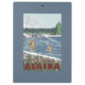 Fliegen-Fischer - Cordova, Alaska Klemmbrett (Rückseite)