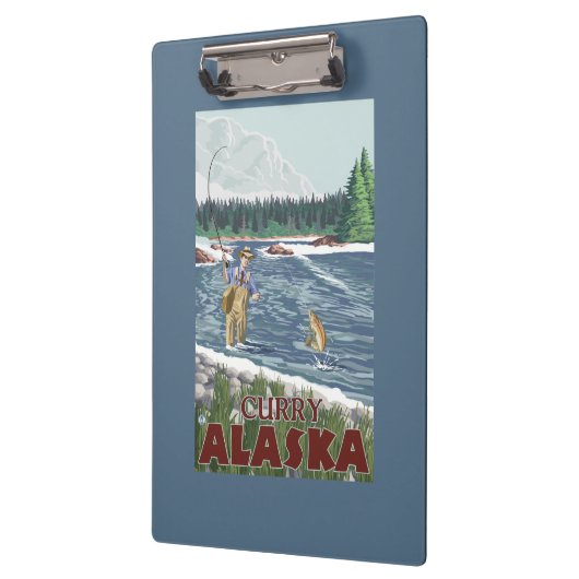 Fliegen-Fischer - Curry, Alaska Klemmbrett (Links)