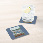 Fliegen-Fischer - Dawson, Alaska Rechteckiger Pappuntersetzer (Vor Ort)