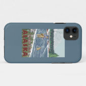Fliegen-Fischer - Fairbanks, Alaska Case-Mate iPhone Hülle (Rückseite (Horizontal))