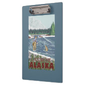 Fliegen-Fischer - Latouche, Alaska Klemmbrett (Links)