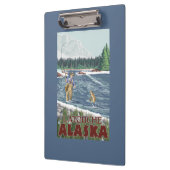 Fliegen-Fischer - Latouche, Alaska Klemmbrett (Links)