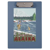 Fliegen-Fischer - Latouche, Alaska Klemmbrett (Vorderseite)
