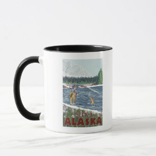 Fliegen-Fischer - Sitka, Alaska Tasse