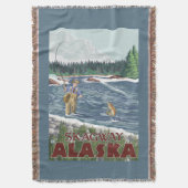 Fliegen-Fischer - Skagway, Alaska Decke (Vorderseite Vertikal)