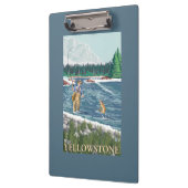 Fliegen-Fischer - WestYellowstone, Montana Klemmbrett (Links)