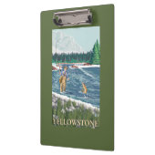 Fliegen-Fischer - WestYellowstone, Montana Klemmbrett (Links)