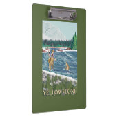 Fliegen-Fischer - WestYellowstone, Montana Klemmbrett (Rechts)