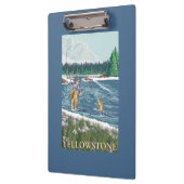 Fliegen-Fischer - WestYellowstone, Montana Klemmbrett (Links)