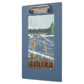 Fliegen-Fischer - Wrangell, Alaska Klemmbrett (Links)