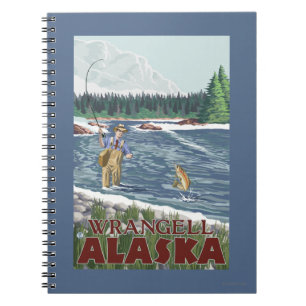 Fliegen-Fischer - Wrangell, Alaska Notizblock