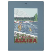 Fliegen-Fischer - Yukon, Alaska Klemmbrett (Rückseite)